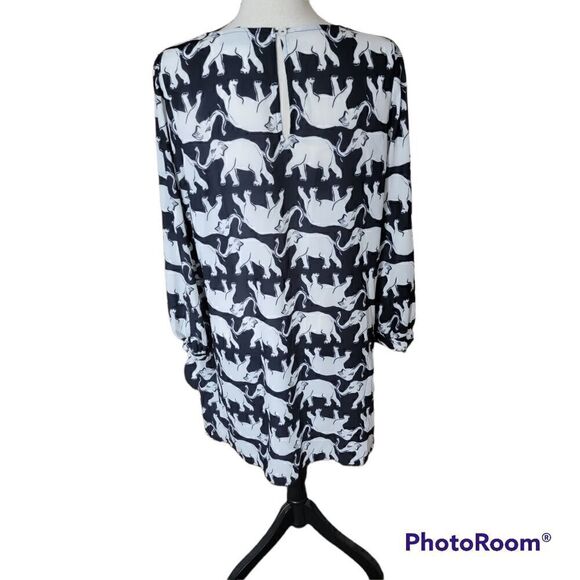 Modcloth Elephant Print Sheath Dress. Size M. - Picture 4 of 7